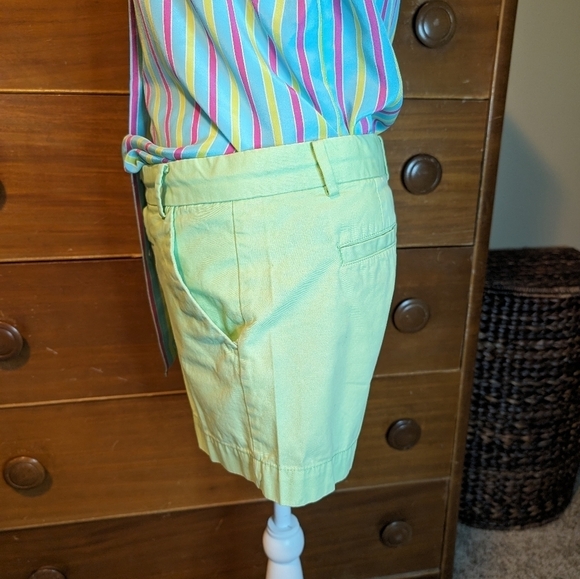 Khakis By Gap Sunkissed Shorts Lime Green Size 4 - Picture 3 of 13